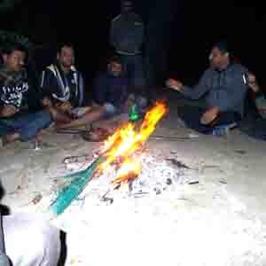 Sundarban Holi Festival Camp fire