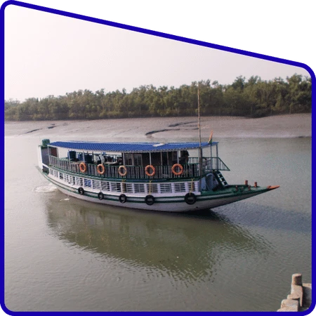 Tourists enjoying boat ride in Sundarban during four days tour