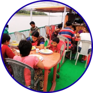 Family and couple enjoying Sundarban Hilsa Festival Tour