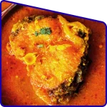 Katla fish curry served in Bengali style in Sundarban