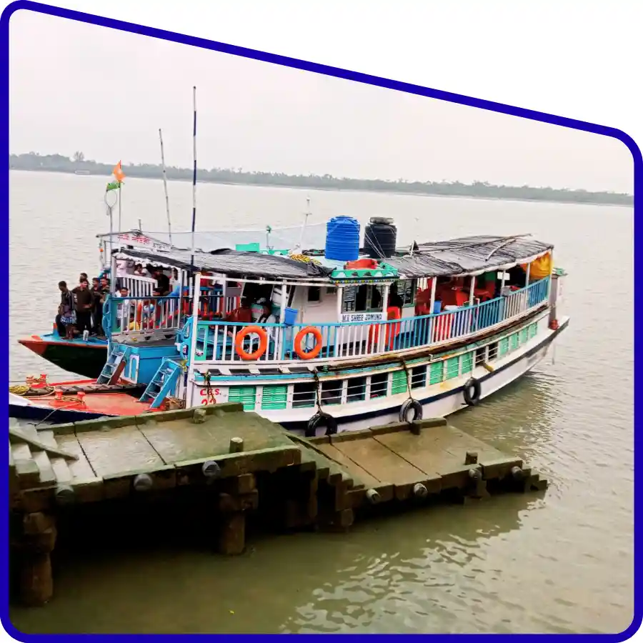 Sundarban river cruise boat during adventure tour