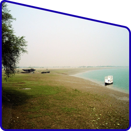 Students observing river system and delta formation in Sundarban