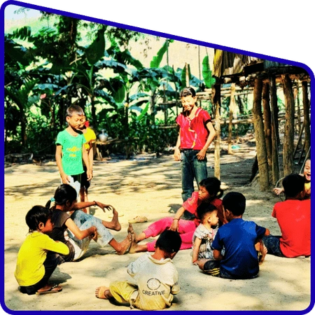 Students exploring rural life in Sundarban villages