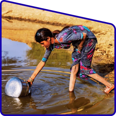 Students collecting soil samples in Sundarban for geography study