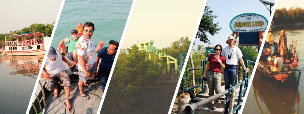 Sundarban three days tour package with boat safari tourists watchtower fishermen couple